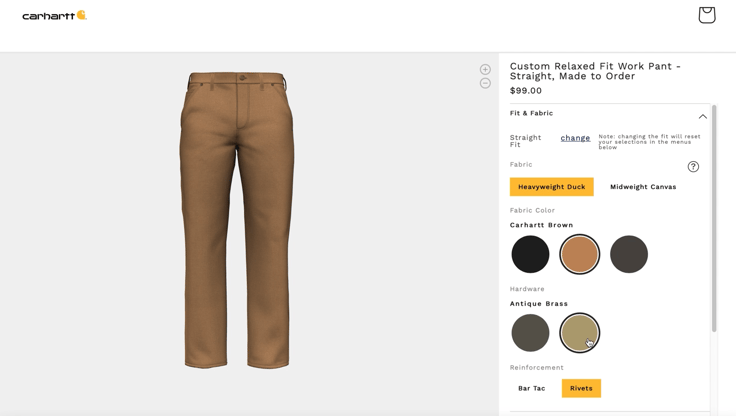 Carhartt customization DXM BMI 1