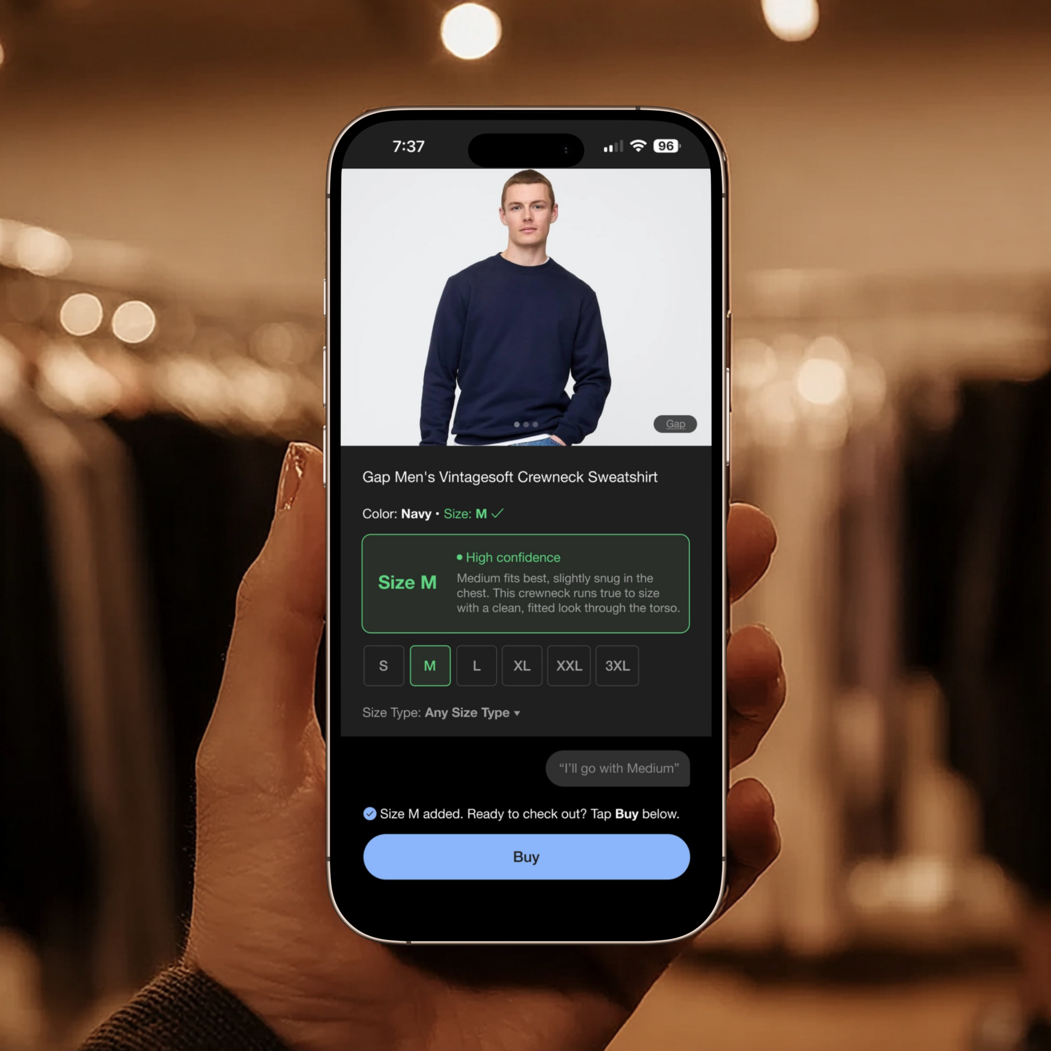  Featured image: Agentic Sizing on the mobile phone - 